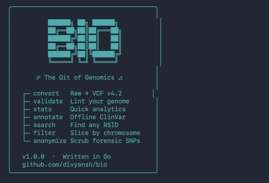 bio - The Git of Genomics